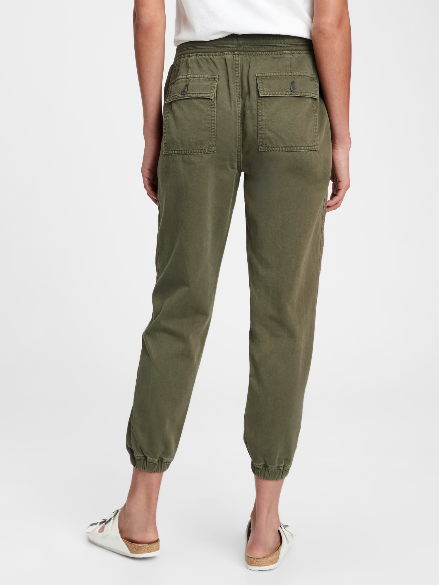 Ribbed Pull-On Joggers with Washwell | Gap