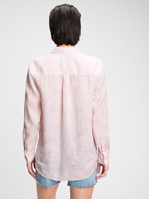 Image number 2 showing, Linen Boyfriend Shirt