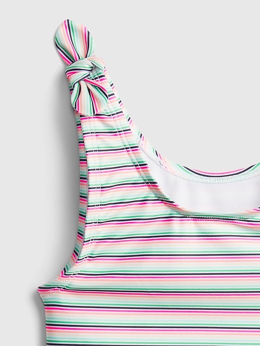 Image number 3 showing, Kids Recycled Stripe Swim One-Piece