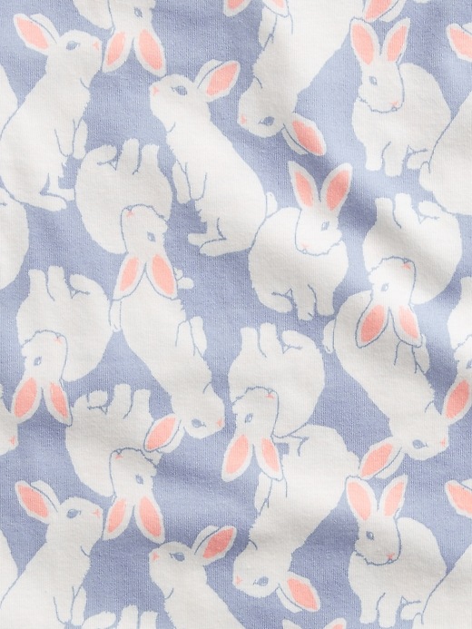 L'image numéro 2 présente Pyjama en coton biologique à motif de lapin pour Enfant