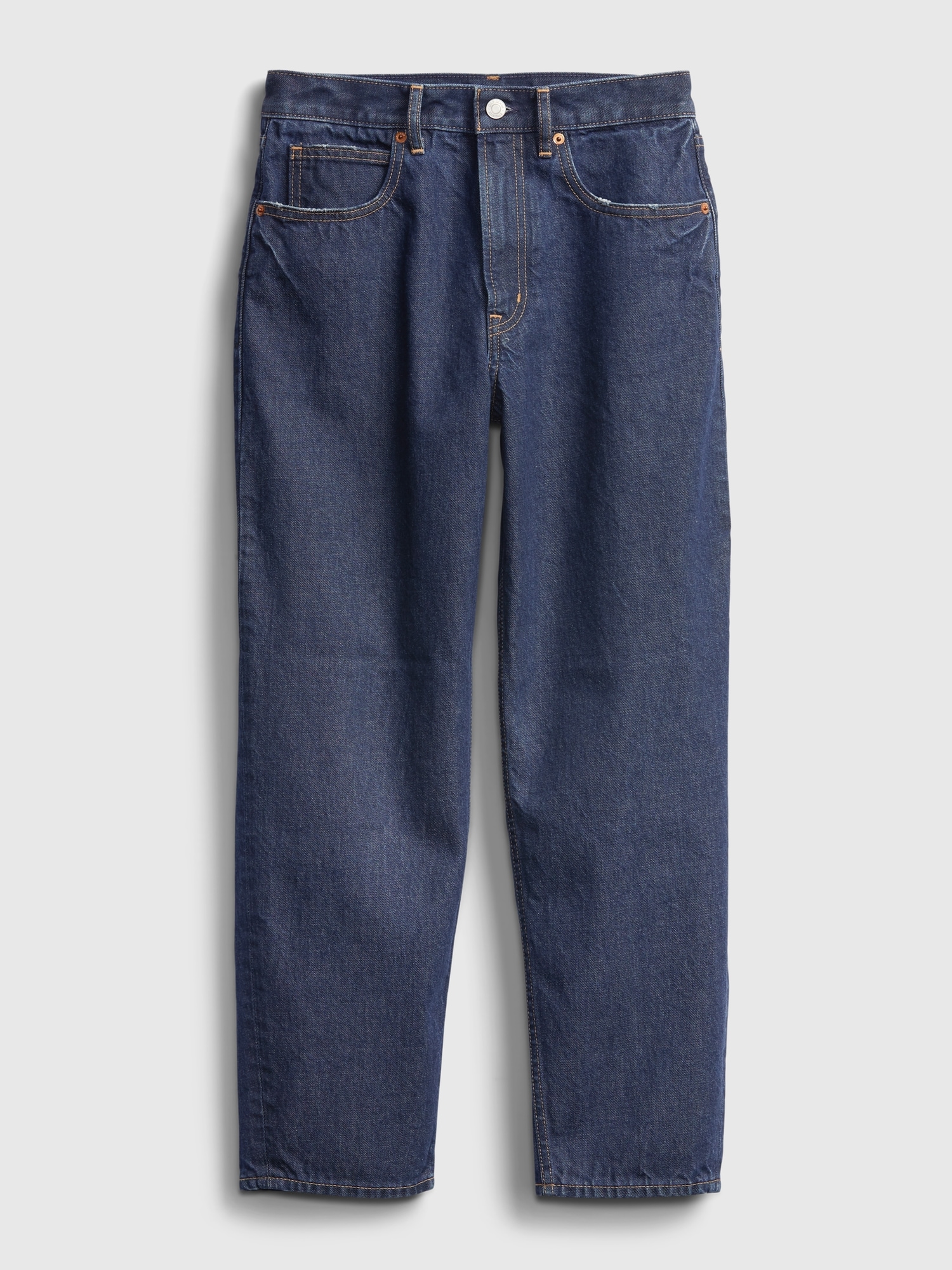 High Rise Barrel Jeans With Washwell™ | Gap