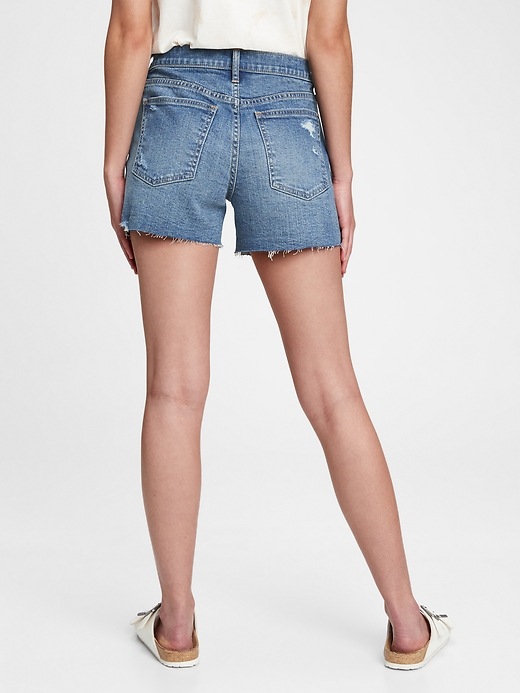 Image number 2 showing, 3'' Mid Rise Distressed Denim Shorts With Washwell&#153