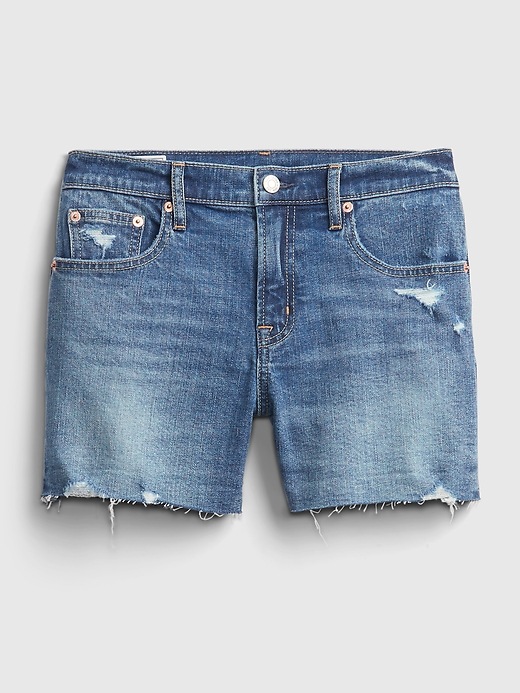 Image number 8 showing, 3'' Mid Rise Distressed Denim Shorts With Washwell&#153