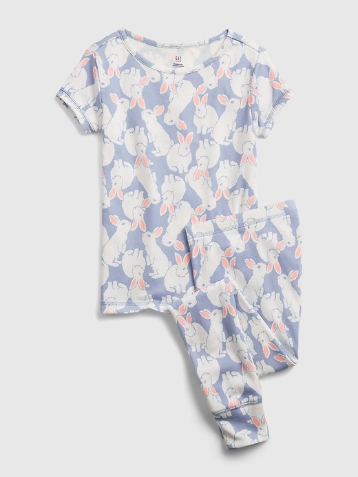 L'image numéro 1 présente Pyjama en coton biologique à motif de lapin pour Enfant