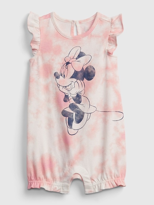 Image number 1 showing, babyGap &#124 Disney Minnie Mouse Tie-Dye Shorty One-Piece