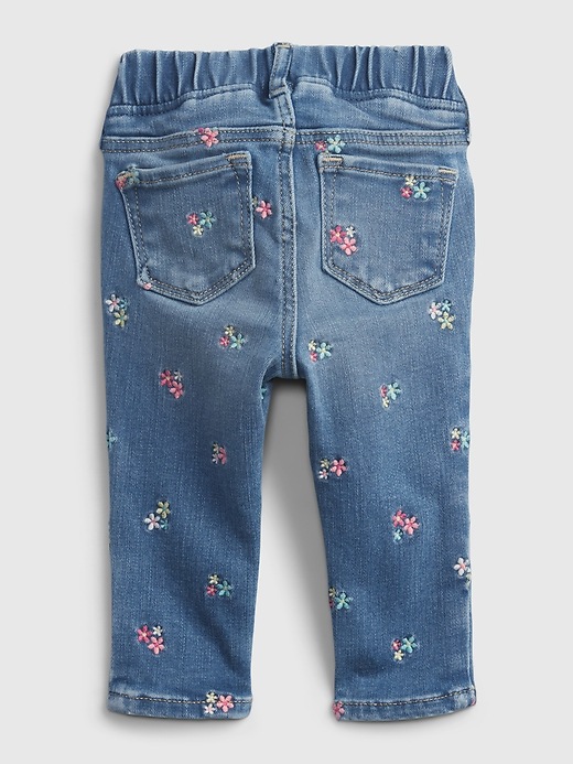 Image number 2 showing, Baby Floral Pull-On Jeggings with Stretch