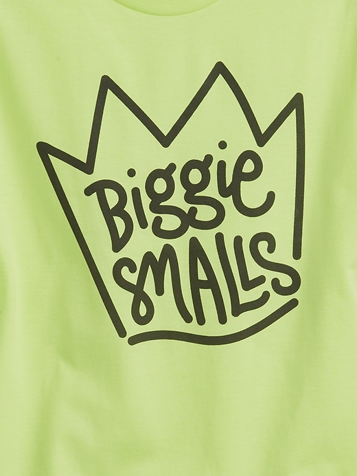 L'image numéro 4 présente T-shirt surdimensionné en coton biologique à imprimé Biggie Smalls pour Adolescent