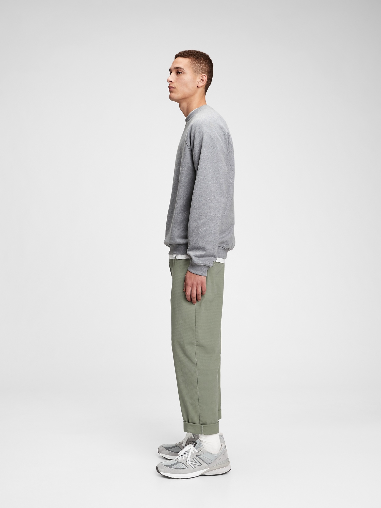 Oversized Lightweight French Terry Raglan Sweatshirt