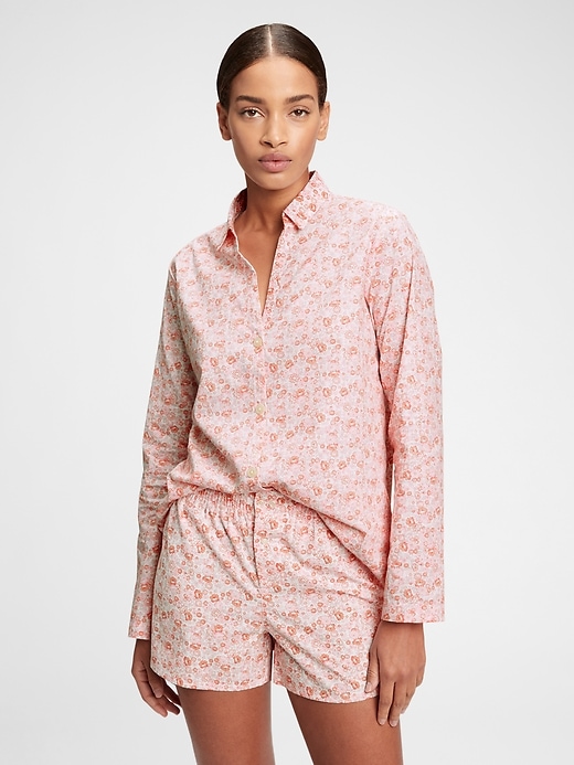 Image number 5 showing, Adult Pajama Shirt in Poplin