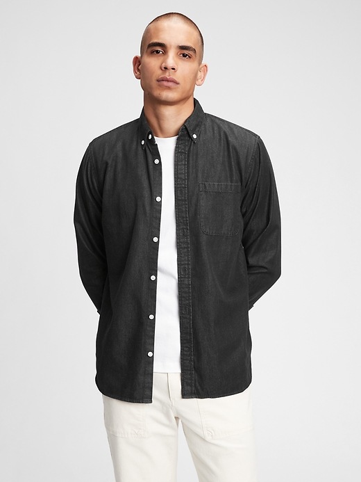 View large product image 1 of 1. Denim Shirt in Standard Fit