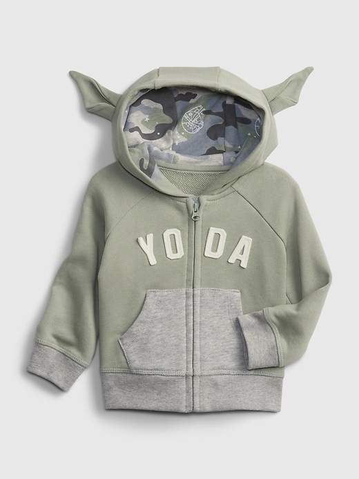 Jacket Baby Yoda Zip Up Hoodie Jacket Star Wars The Child Fleece