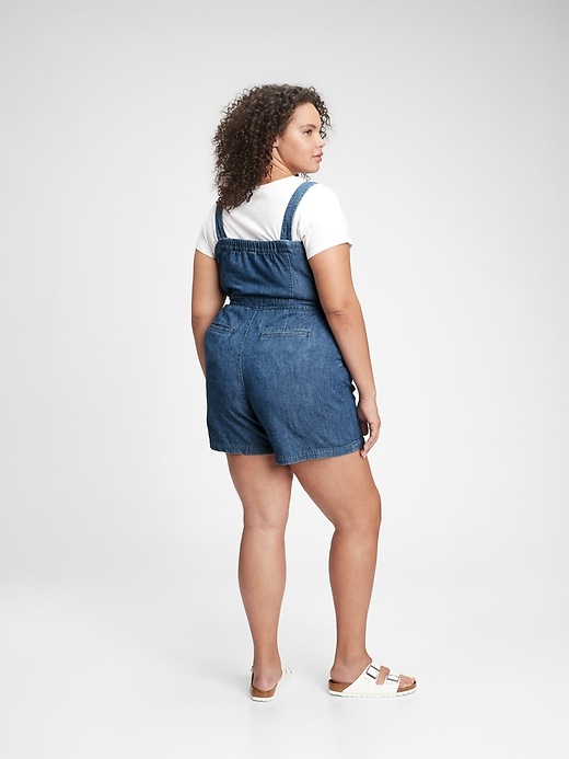 Image number 6 showing, Apron Denim Romper with Washwell&#153