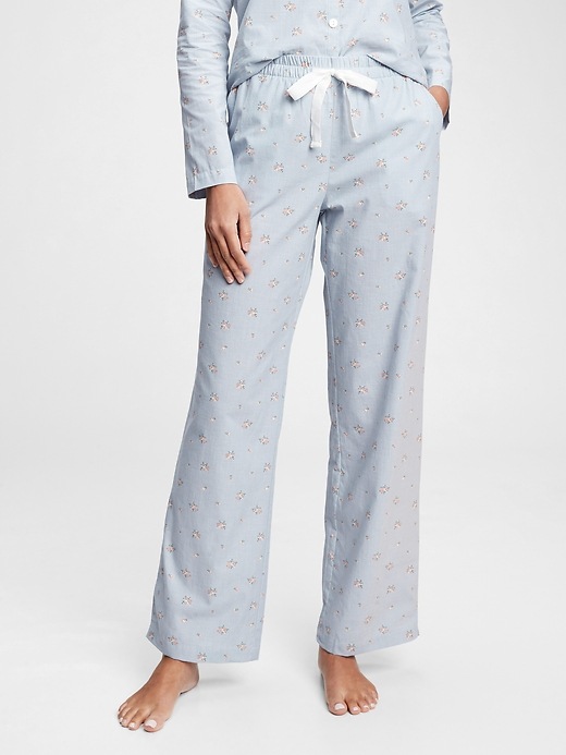 L'image numéro 10 présente Pantalons de pyjama en popeline