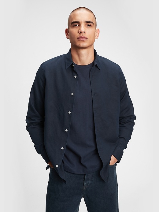 Image number 7 showing, Linen-Cotton Shirt