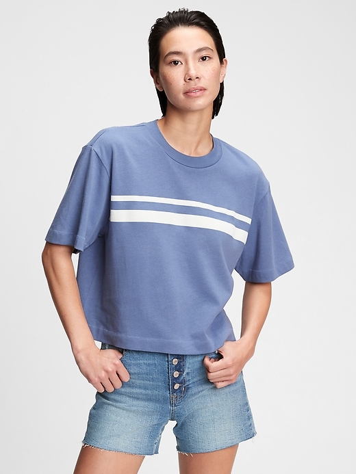 View large product image 1 of 1. Boxy Cropped T-Shirt