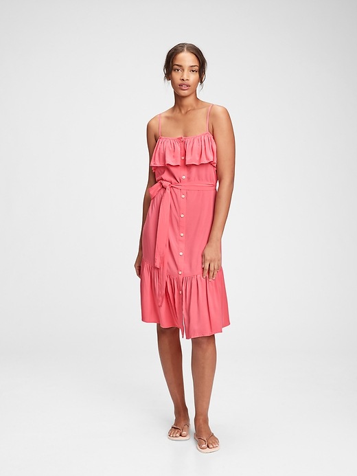 View large product image 1 of 1. Ruffle Cami Dress