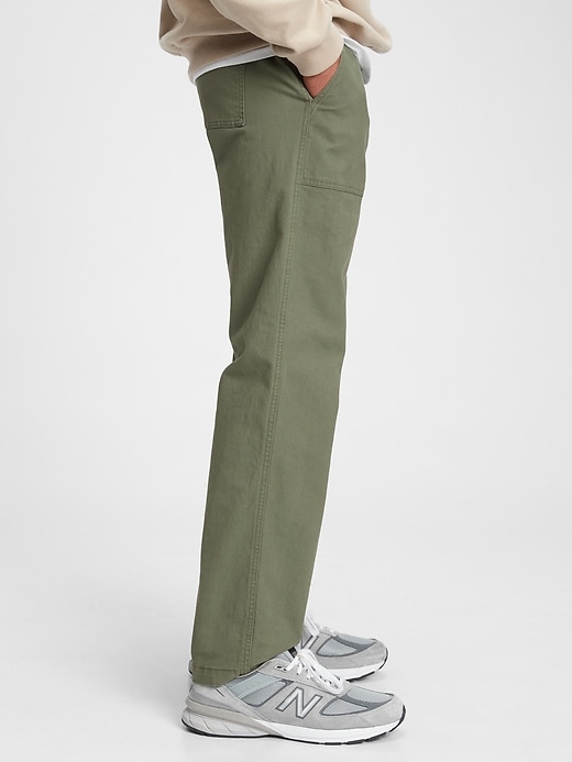 L'image numéro 3 présente Pantalon utilitaire droit avec GapFlex