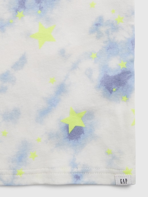 L'image numéro 2 présente Pyjama en coton biologique teint par nœuds et motif d'étoiles babyGap