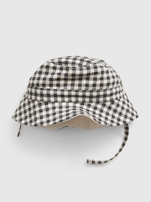Image number 1 showing, Baby 100% Organic Cotton Reversible Bucket Hat