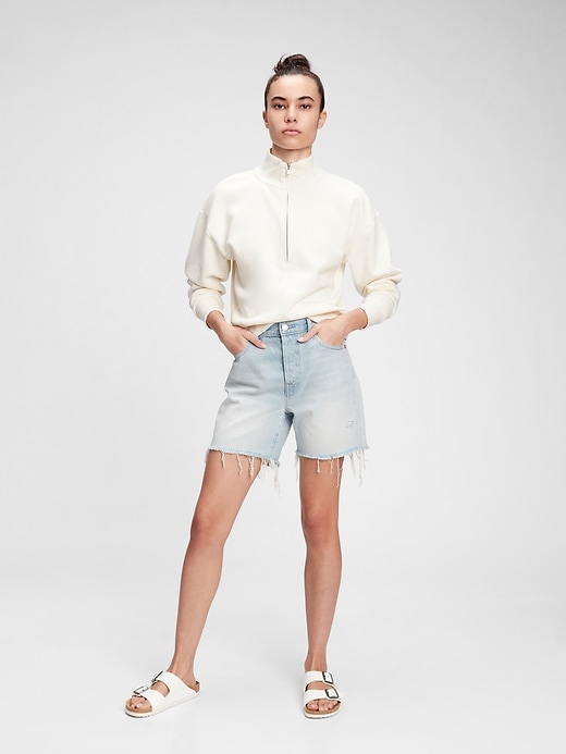 Image number 1 showing, 5'' Mid Rise Boyfriend Shorts
