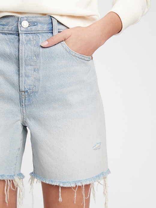 Image number 5 showing, 5'' Mid Rise Boyfriend Shorts