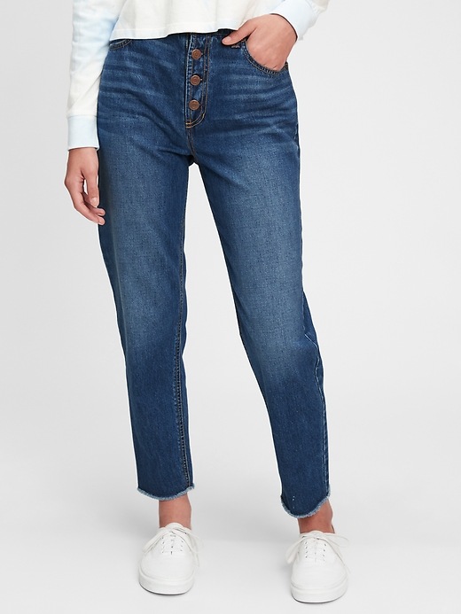 Image number 1 showing, Teen Sky High-Rise Mom Jeans