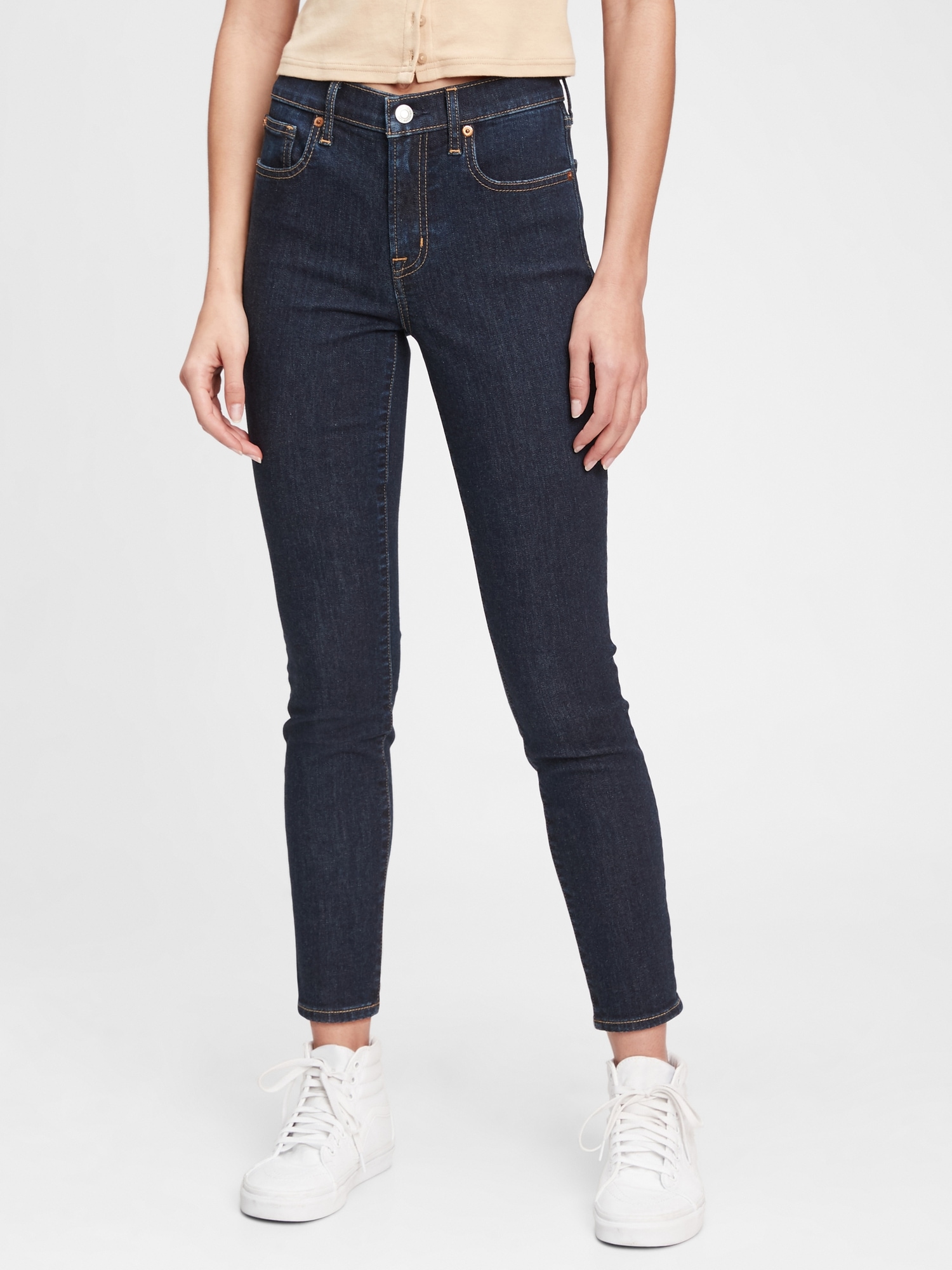 gap mid rise true skinny jeans