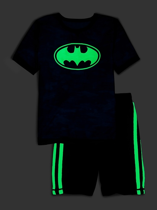 L'image numéro 2 présente Pyjama en tissu recyclé à motif Batman DC™ phosphorescent &#124 GapKids
