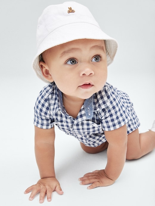 Toddler Baby Kangol Bucket Hat Baby Corduroy Bucket Hat Rust