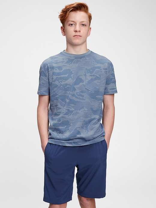 L'image numéro 6 présente T-shirt recyclé à poche pour Adolescent