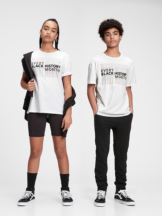 Image number 7 showing, The Gap Collective Black History Month Teen 100% Organic Cotton T-Shirt