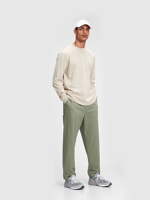Image number 8 showing, Relaxed Taper E-Waist Pants with GapFlex