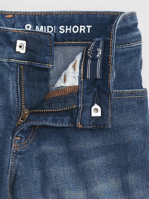 Image number 4 showing, Kids Midi Denim Shorts