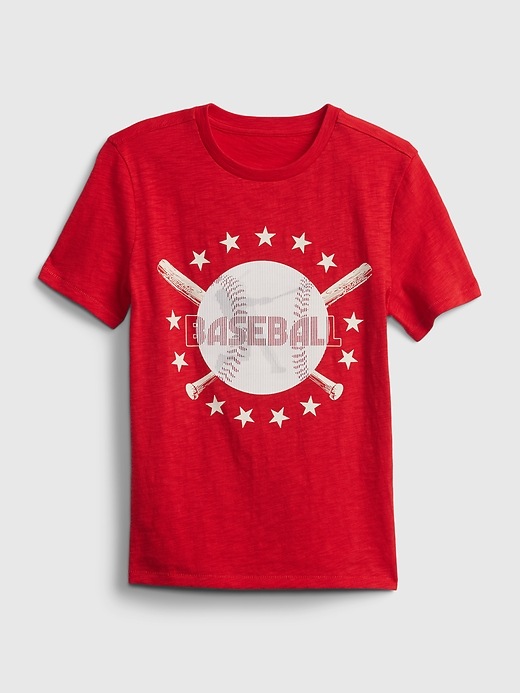 Image number 1 showing, Kids 3D Baseball Graphic T-Shirt