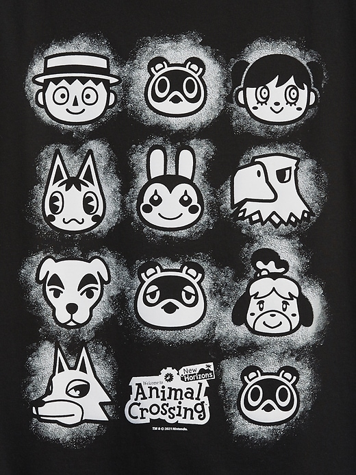 L'image numéro 3 présente T-shirt recyclé à imprimé Animal Crossing de Nintendo &#124 GapKids