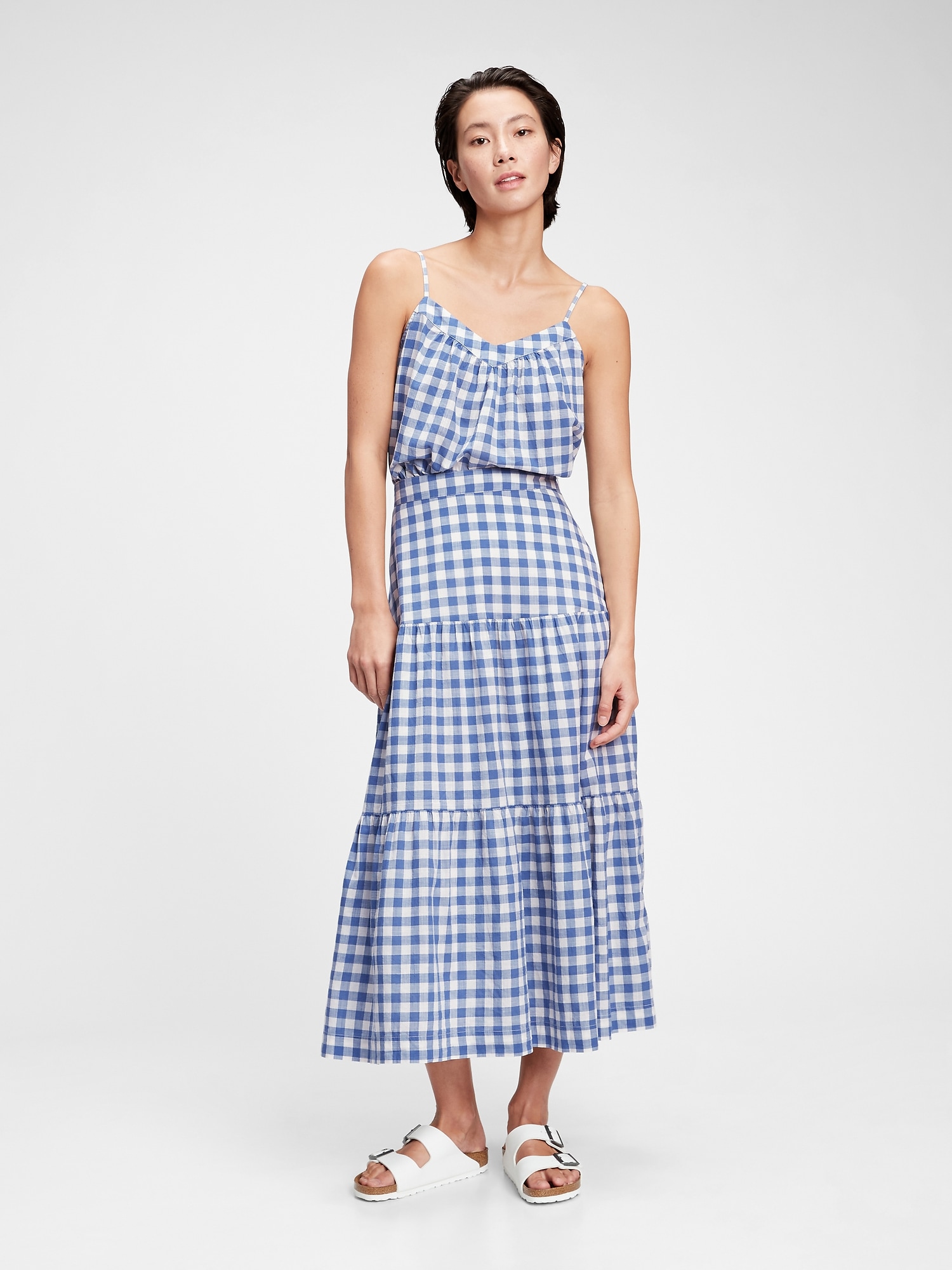 gap gingham skirt