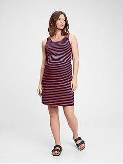 Maternity Overlay Nursing Dress Gap