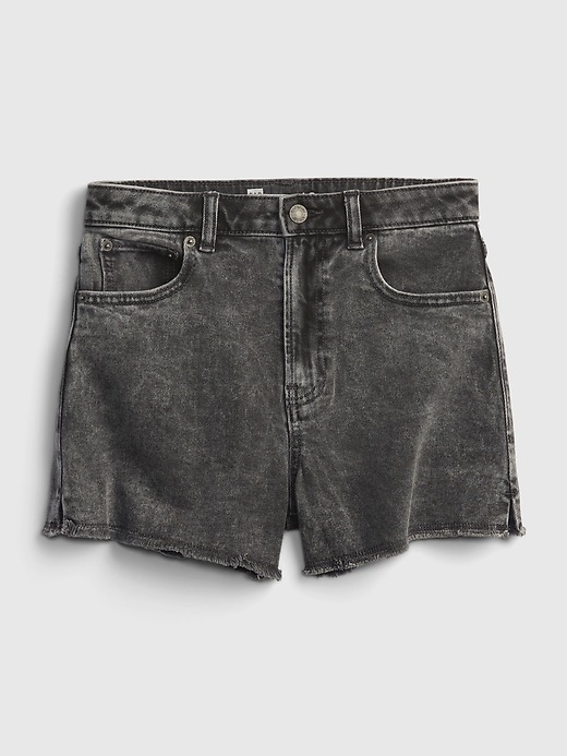 Image number 2 showing, Teen Sky High-Rise Denim Shorts with Stretch