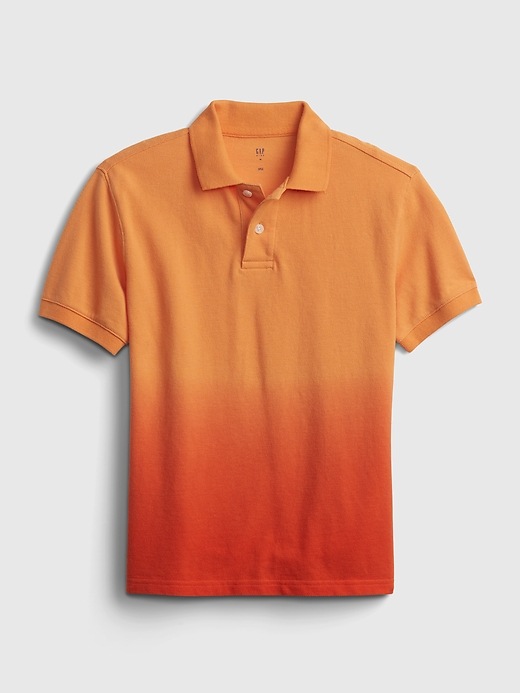 View large product image 1 of 1. Kids Dip-Dye Polo Shirt