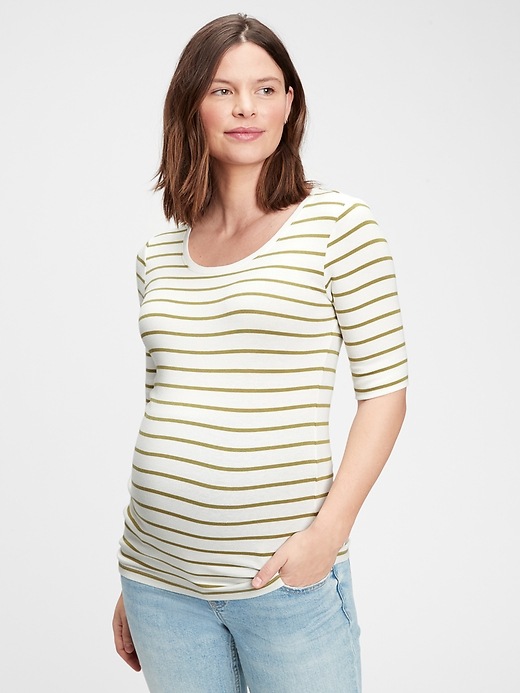 Image number 6 showing, Maternity Modern Scoopneck T-Shirt
