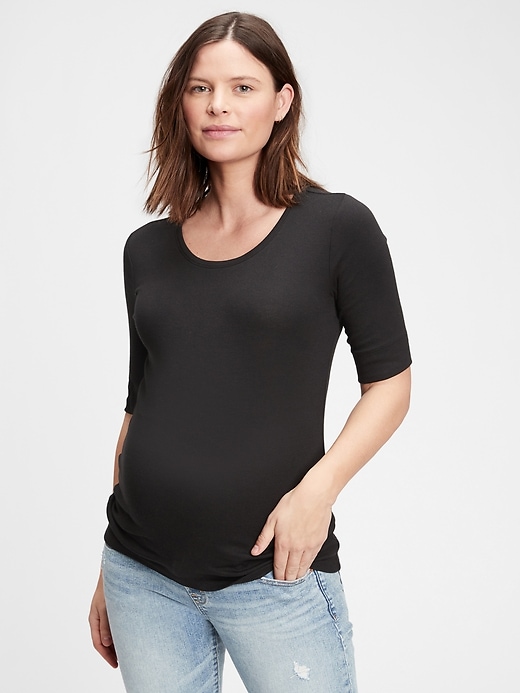 Image number 7 showing, Maternity Modern Scoopneck T-Shirt