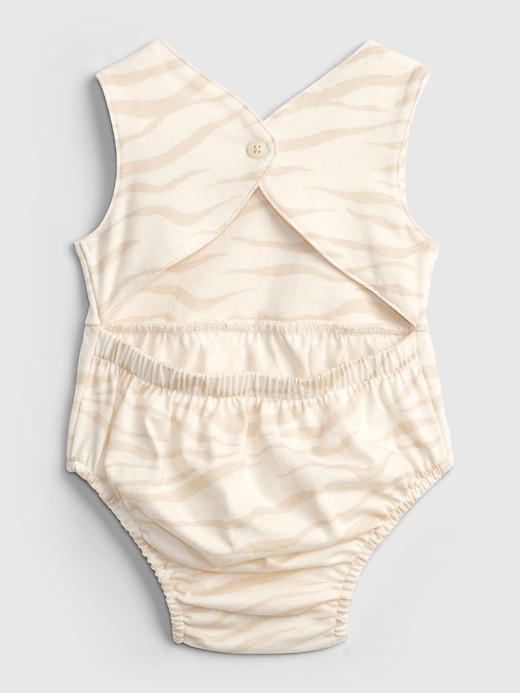 View large product image 2 of 3. Baby 100% Organic Cotton Bubble One-Piece