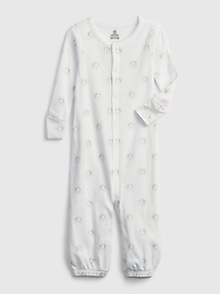 View large product image 4 of 4. Baby 100% Organic Cotton First Favorite Convertible Sleep Gown