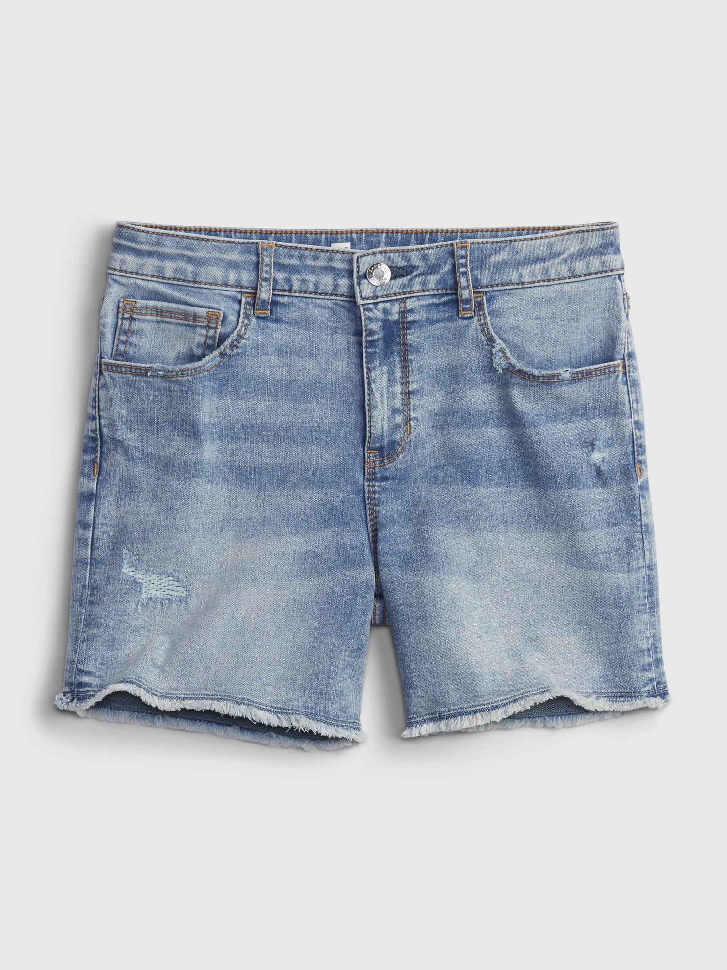 Distressed midi shorts Clearance