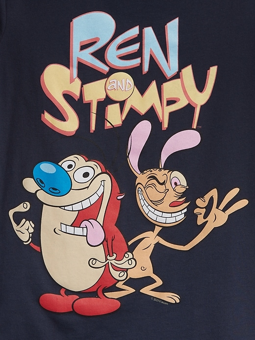 L'image numéro 3 présente T-shirt recyclé à imprimé Ren et Stimpy de Nickelodeon &#124 GapKids