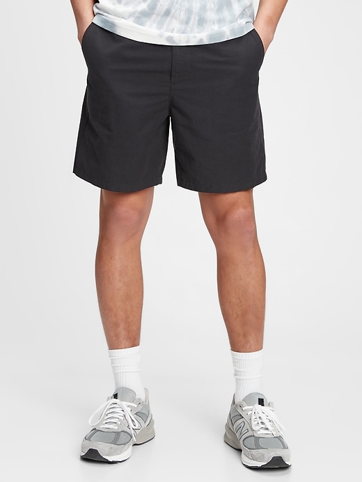 Image number 8 showing, 7" Easy Linen Shorts with E-Waist