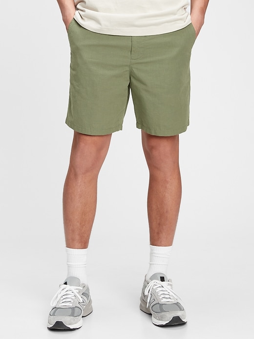 Image number 9 showing, 7" Easy Linen Shorts with E-Waist