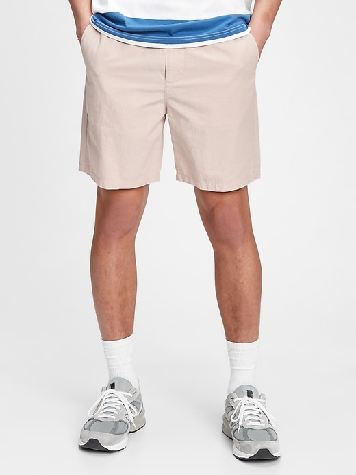 Image number 7 showing, 7" Easy Linen Shorts with E-Waist