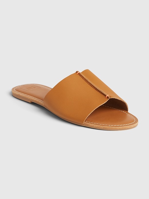 View large product image 1 of 1. Leather Slides