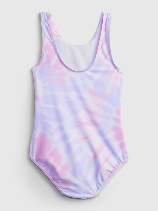 Image number 2 showing, Kids Recycled Tie-Dye Print Swim One-Piece